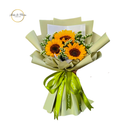 Buque 3 girassóis enfeitado